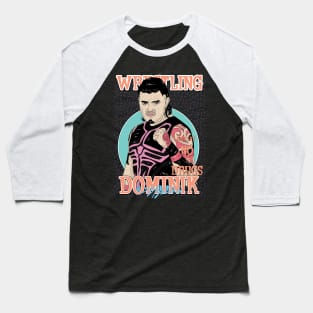 Artwork Dominik Mysterio Wrestling Aesthetic Baseball T-Shirt